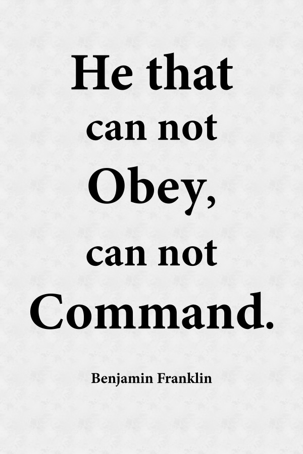 Obey and Command by Scripture on the Walls
